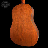 Back angle of Used Collings Baritone 1 A Adirondack/Mahogany.