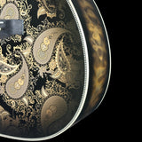 Front detail of Martin Custom Shop M Paisley Ember Burst.
