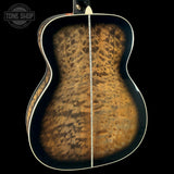 Back angle of Martin Custom Shop M Paisley Ember Burst.