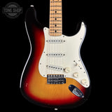 Front of Vintage 1974 Fender Stratocaster Sunburst.