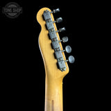 Back of headstock of Used 2010 Rebel Relic T-Style Blonde.