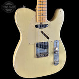 Front angle of Used 2010 Rebel Relic T-Style Blonde.