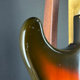 Wear on back of Vintage 1979 Fender Stratocaster Hardtail Sunburst w/non-original case.