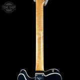 Back of neck of Used Fender Custom Shop 1960 Tele Custom Journeyman Relic Black w/ Matching Headstock.