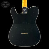 Back of Used Fender Custom Shop 1960 Tele Custom Journeyman Relic Black w/ Matching Headstock.