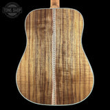 Back of Gibson Hummingbird Elegant Koa Honey Burst.