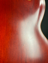 Close-up of a wooden surface with a glossy finish