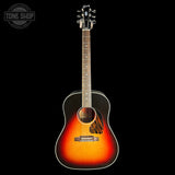 Full front of Gibson Custom Made 2 Measure J-45 Standard Long Scale Vintage Sunburst.