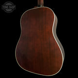 Back angle of Gibson Custom Made 2 Measure J-45 Standard Long Scale Vintage Sunburst.