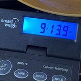 Scale displaying weight.