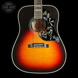 Front of Gibson Custom Made 2 Measure Hummingbird Maple Long Scale Tri-burst LR Baggs VTC.