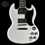 Front of Used Epiphone SG Custom Alpine.