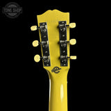 Back of headstock of Gibson Custom Made 2 Measure L-00 All Mahogany TV Yellow LR Baggs VTC.