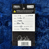 Hang tag for PRS Wood Library Custom 24 Quilt 10 Top Natural.