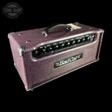 Front angle of Bad Cat TSG Exclusive Era 30 Purple Sparkle 30w Hand Wired Head.