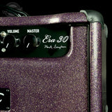 Front corner of Bad Cat TSG Exclusive Era 30 Purple Sparkle 30w Hand Wired Head.