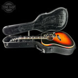 Gibson Custom Made 2 Measure Hummingbird Maple Long Scale Tri-burst LR Baggs VTC in case.