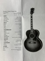 Spec sheet for Used 2006 Gibson Western Classic Sunburst.