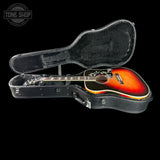 Gibson Custom Made 2 Measure Hummingbird Maple Long Scale Tri-burst LR Baggs VTC in case.