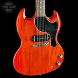Front angle of Used 2019 Gibson SG Junior Cherry.