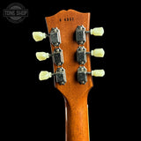 Back of headstock of Used 2024 Gibson Custom Shop 1956 Les Paul P90 Goldtop.