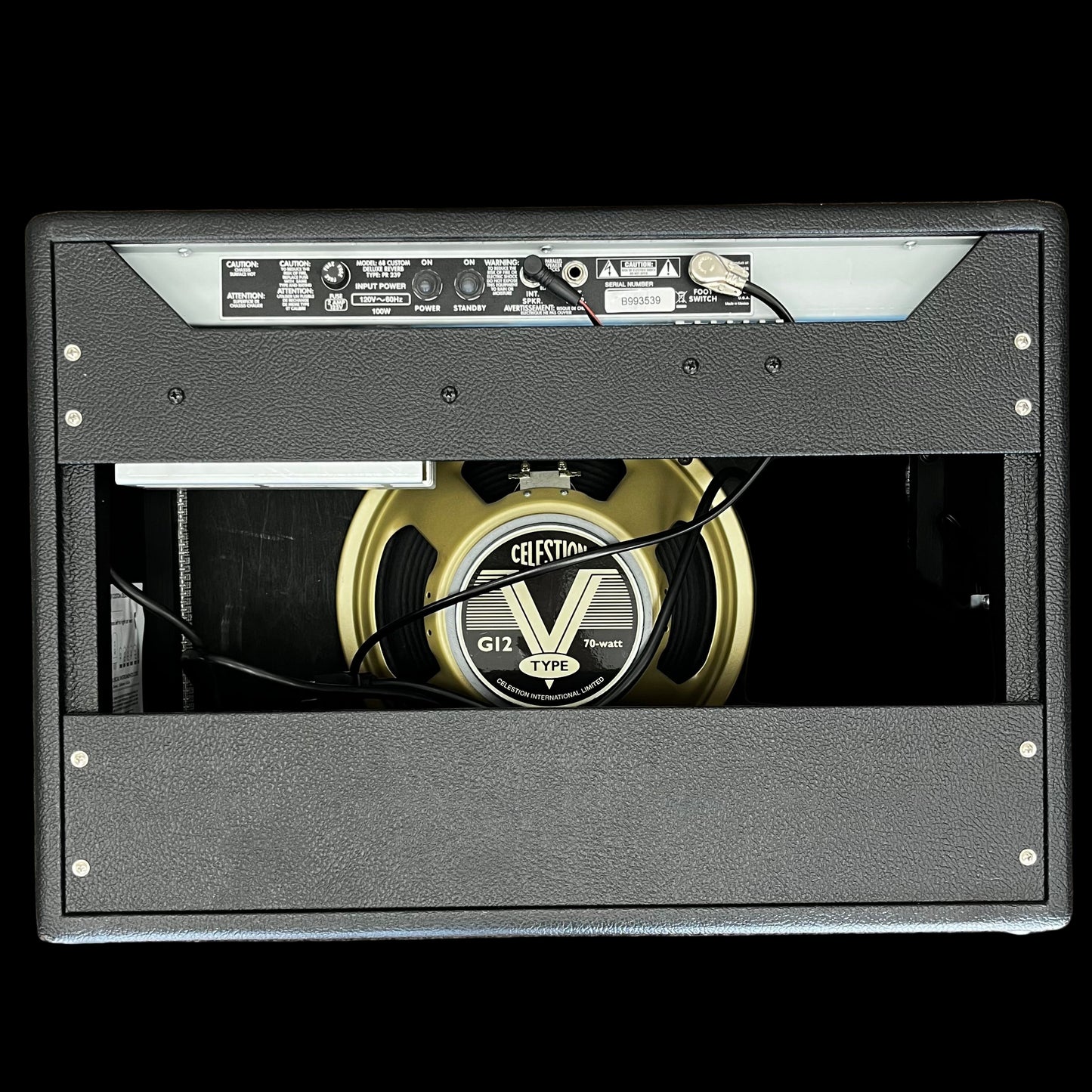 Back of Used 2024 Fender 68 Custom Deluxe Reverb TFW2671