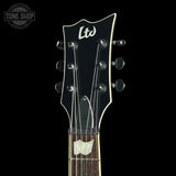 Headstock of Used LTD Viper-400 Natural.