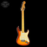 Full front of Used 2003 Fender FSR FMT Tex-Mex Tele Sunburst.