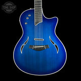 Front of Used 2005 Taylor T5-S Flame Blue.