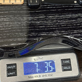 Used 2024 PRS NF53 Black Dog Hair on scale displaying weight.