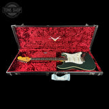 Used 2021 Fender Custom Shop Double Bound Strat Sherwood Green Metallic in case.
