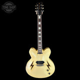 Full front of Rock N Roll Relics Lightning Jr Nicotine White Medium Aging.