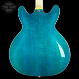 Back of Used Hagstrom Viking Dlx Blue.