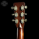 Back of headstock for Used Martin D-28 Rich Robinson Custom Signature Edition.