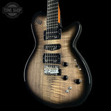Front angle of Used Godin XTSA Trans Black.