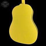 Back angle of Gibson Custom Made 2 Measure J-45 All Mahogany TV Yellow LR Baggs VTC.