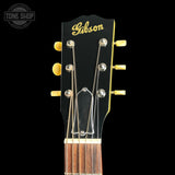 Headstock of Gibson Custom Made 2 Measure L-00 All Mahogany TV Yellow LR Baggs VTC.
