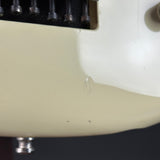 Wear below bridge of Used Ibanez JS1000 Series White MIJ.
