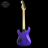 Full back of Used 2021 Charvel USA Select San Dimas Style 1 HSS HT Satin Plum.