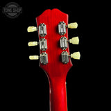 Back of headstock of Used 2020 Epiphone Les Paul Standard '50s Cherry Sunburst.