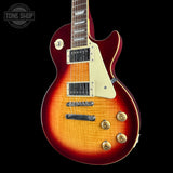Front angle of Used 2020 Epiphone Les Paul Standard '50s Cherry Sunburst.