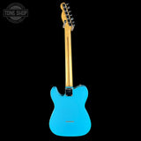 Full back of Used 2023 Fender MIJ Limited International Color Telecaster Maui Blue.