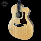Front angle of Used Taylor 214ce Walnut.