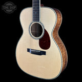 Front angle of Collings OM-42 A Torch Adirondack/Koa.