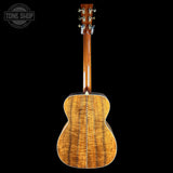 Full back of Collings OM-42 A Torch Adirondack/Koa.