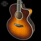 Front angle of Used Taylor 615ce Sunburst.