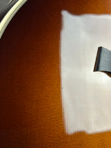 Ding on body of Used Taylor 615ce Sunburst.