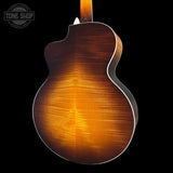 Back angle of Used Taylor 615ce Sunburst.
