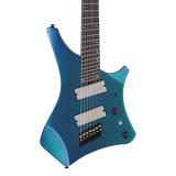 Front of Ibanez A527NSH Alpha A series 7 String Nebula Shift.