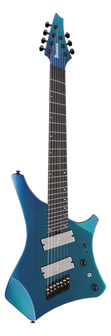 Full frontal of Ibanez A527NSH Alpha A series 7 String Nebula Shift.